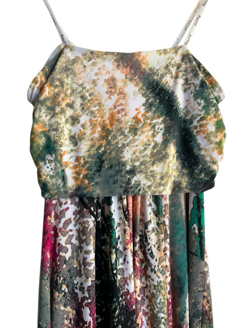 Joseph Ribkoff Strapless Maxi Dress Abstract Print Formal Size 12 - Picture 6 of 13